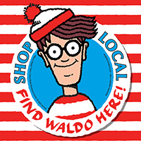 Where's Waldo Shop Local graphic