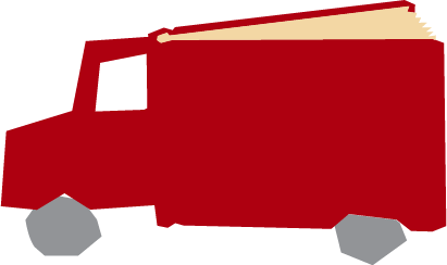 Book delivery truck
