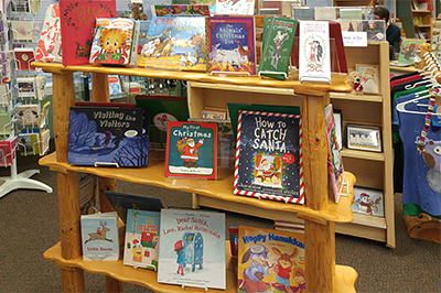 Holiday book display