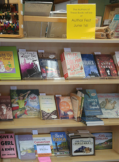 Display of books for Author Fest