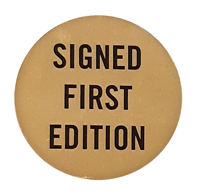 signed first edition sticker