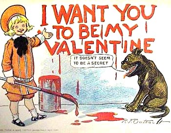 Valentine with dog